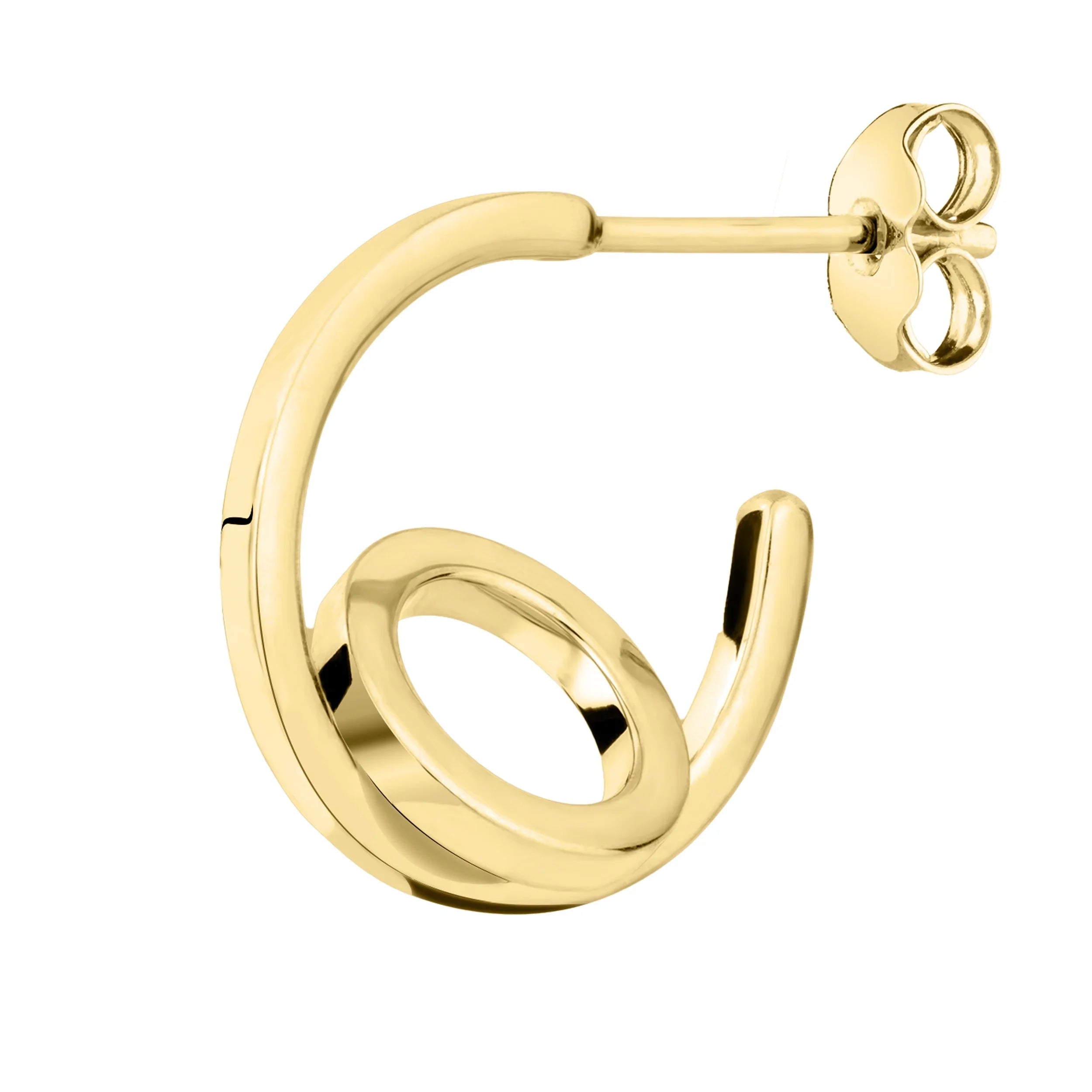 Pendientes de aro Lepage Alba de oro amarillo