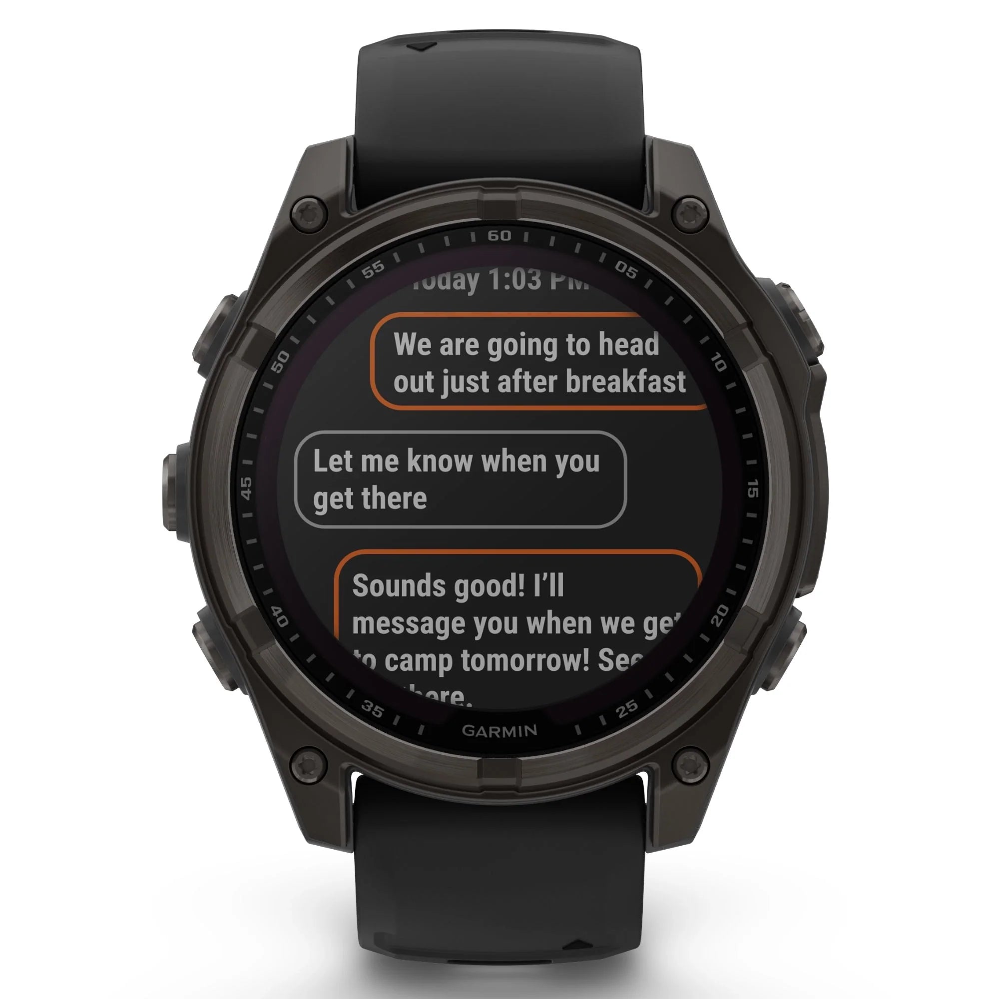 Garmin Fenix 8 Zafiro Solar Edition Reloj Titanio Carbono Gris DLC Correa de Silicona Negra 47mm